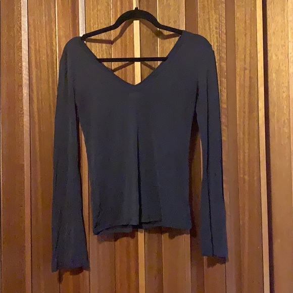 Silence and Noise Deep V Long Sleeve Shirt - Picture 2 of 6